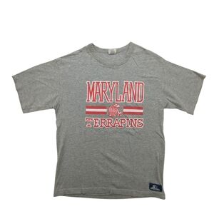 Maryland Terrapins Shirt Mens Large Starter Gray Made in USA College NCAA 90s